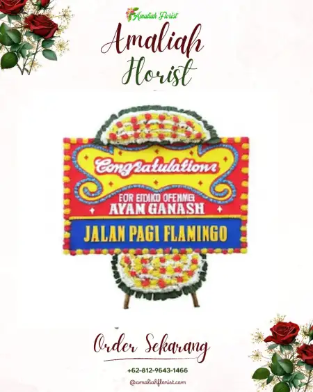 Sewa Papan Bunga Medong